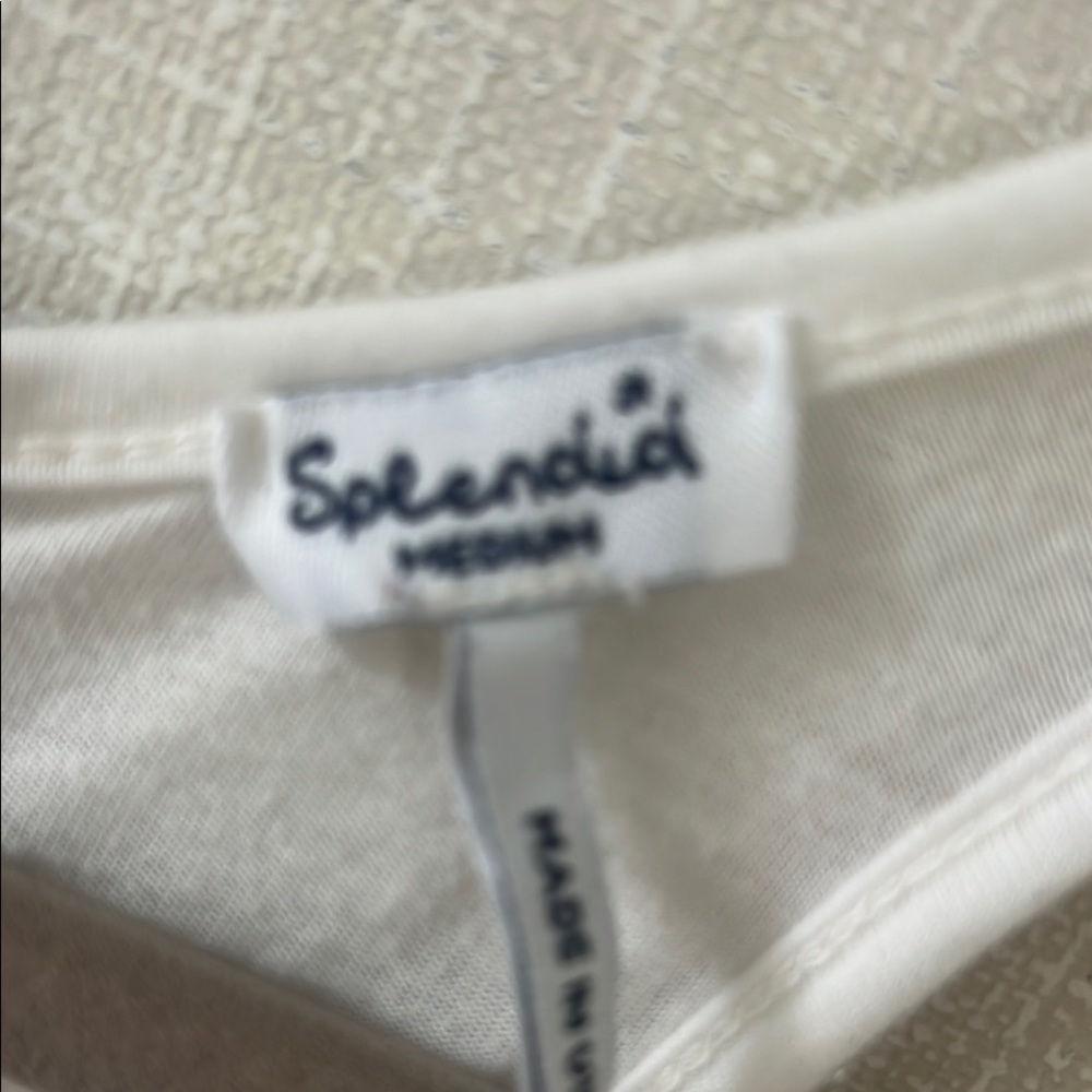 Splendid White Ruffle Tank Top - Picture 3 of 4